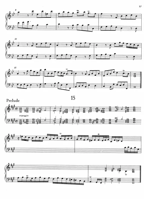 First page of Prelude, HWV 570