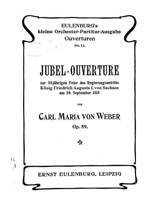 First page of Jubel-Ouverture