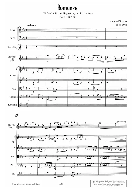 First page of Romanze
