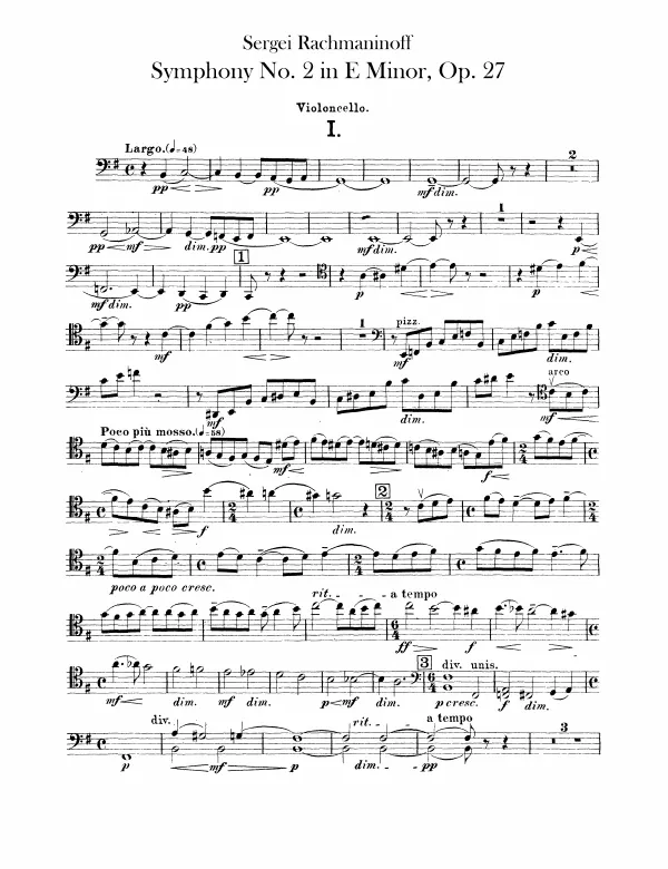 First page of Symphony No.2