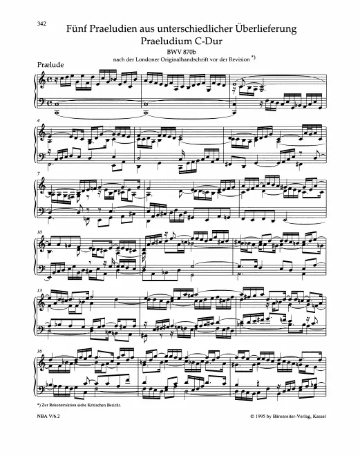 First page of 5 Preludes from Different Traditions