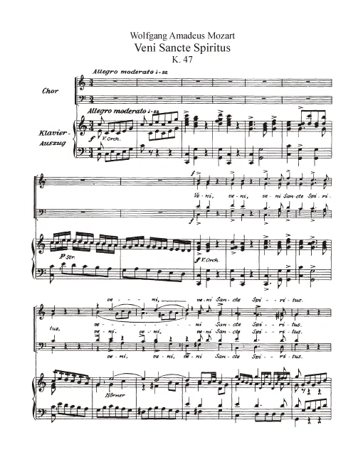 First page of Veni Sancte Spiritus