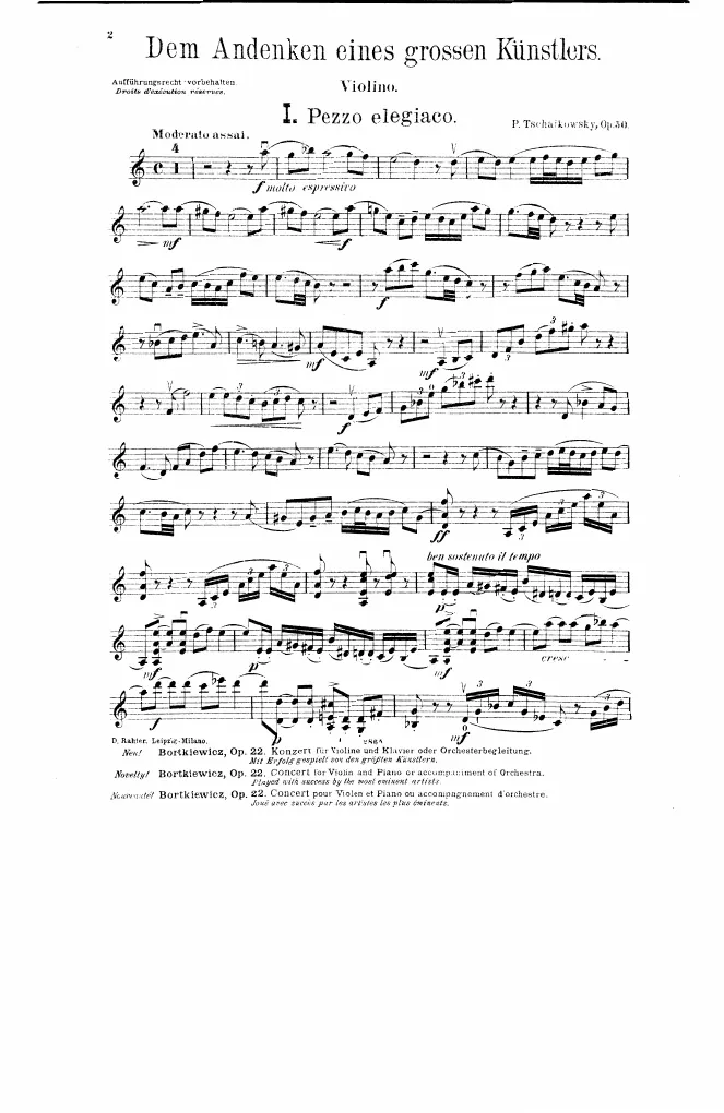 First page of Piano Trio
