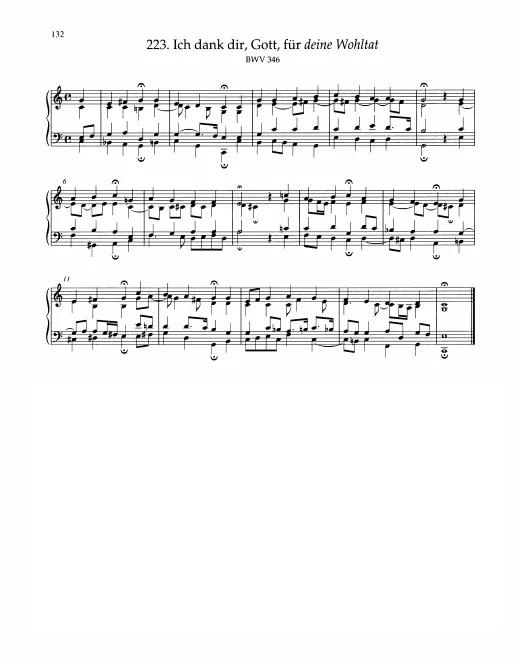 First page of Ich dank dir, Gott, für deine Wohltat