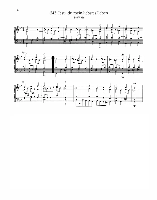 First page of Jesu, du mein liebstes Leben