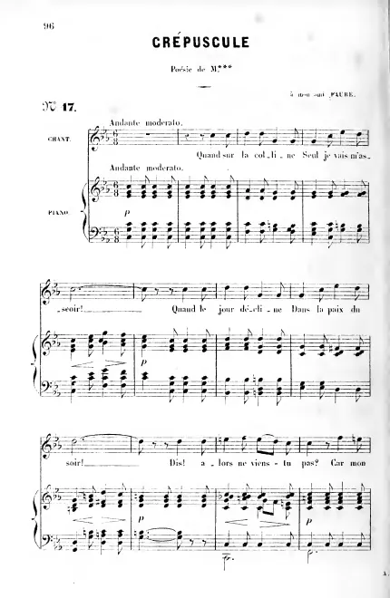 First page of Crépuscule