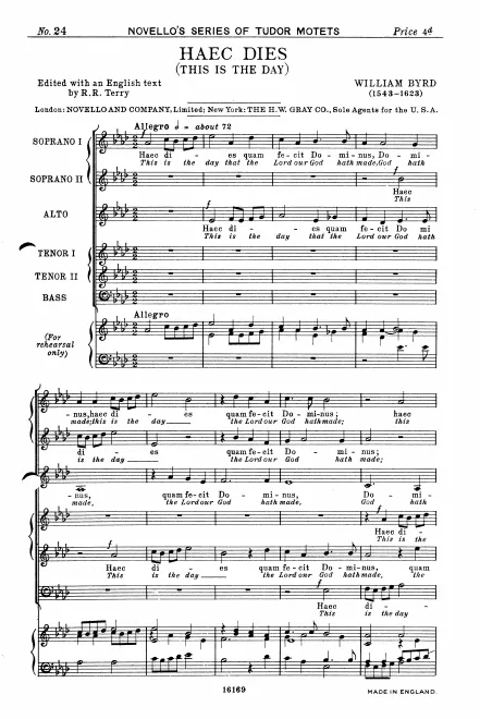 First page of Haec dies