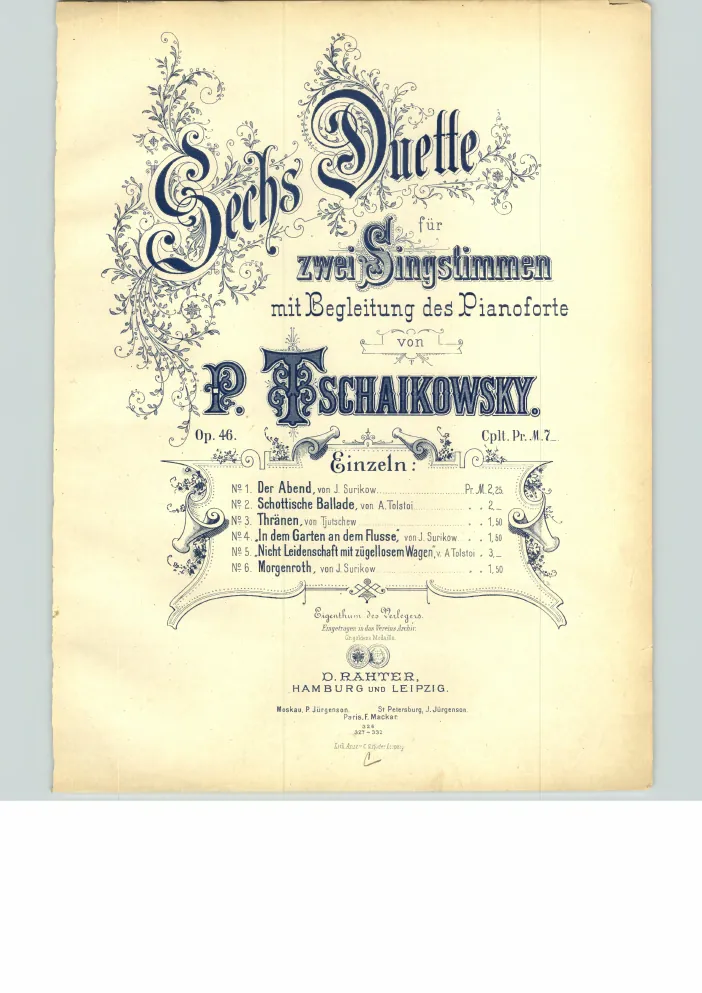 First page of 6 Duets