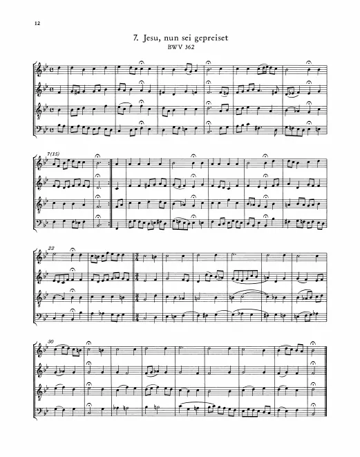 First page of Jesu, nun sei gepreiset