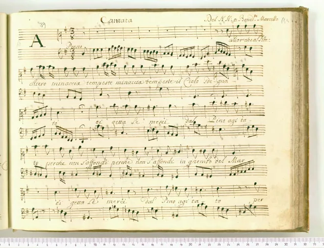 First page of Allor che al nocchiero minaccia tempeste