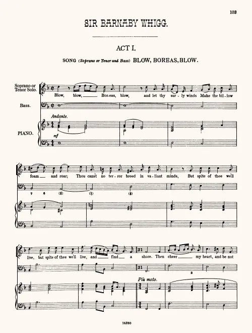 First page of Sir Barnaby Whigg