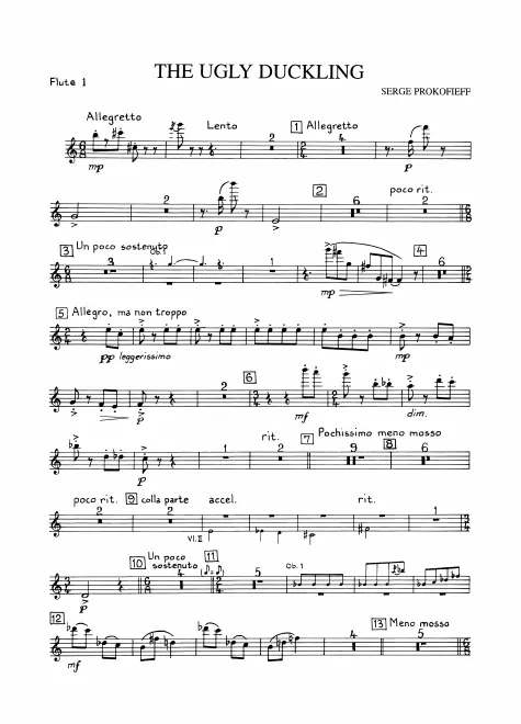 First page of The Ugly Duckling