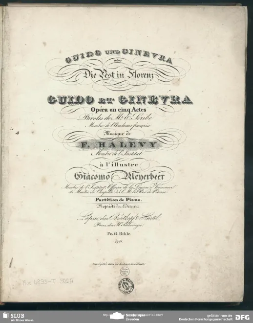 First page of Guido et Ginevra
