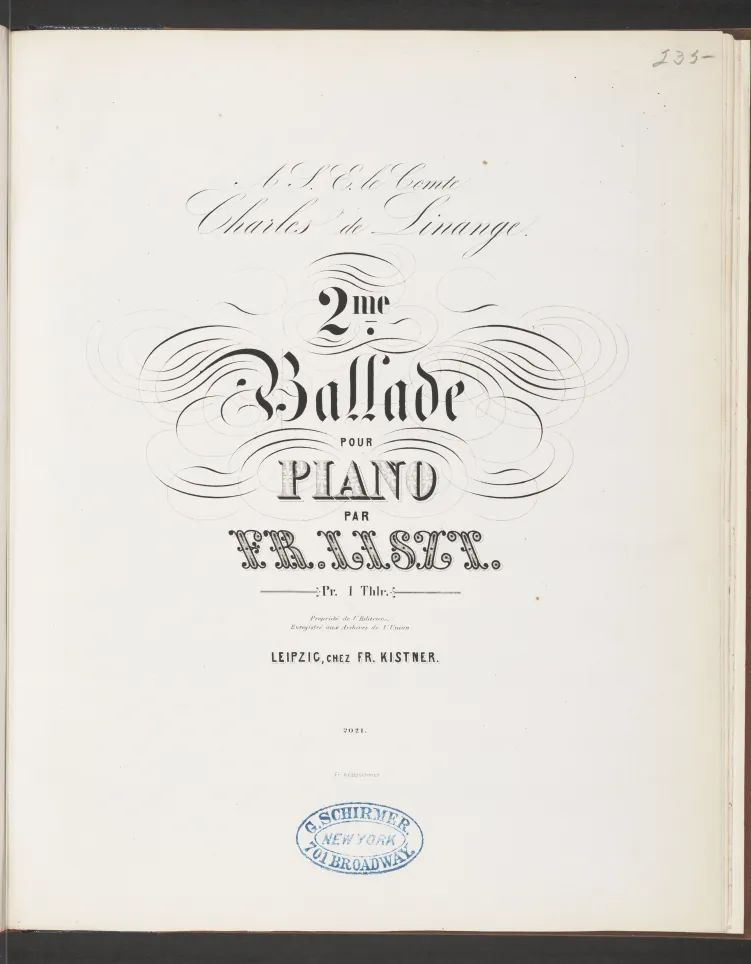 First page of Ballade No.2