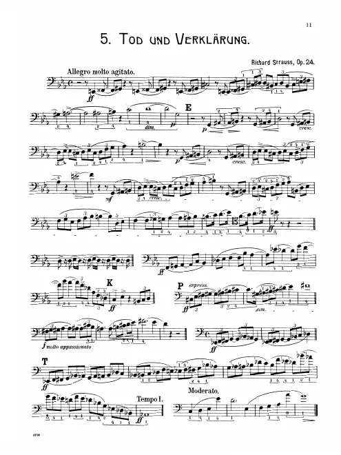 First page of Tod und Verklärung