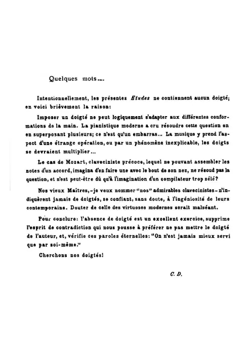 First page of Etudes
