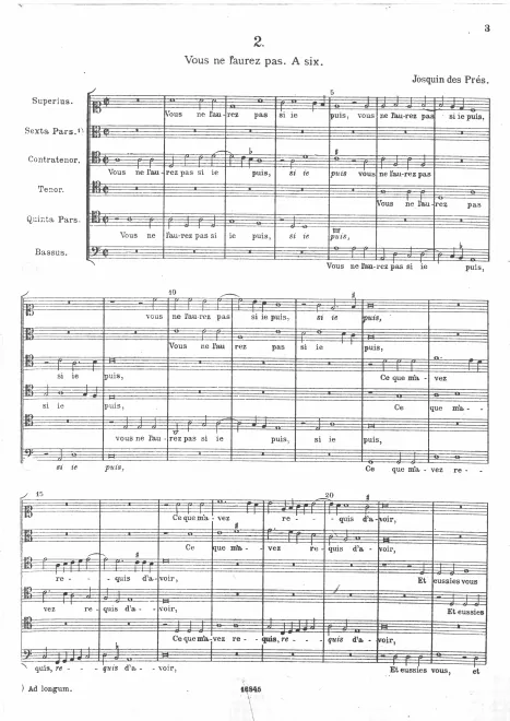 First page of Vous ne l'aurez pas