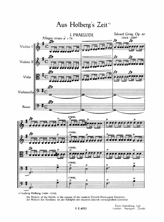 First page of Fra Holbergs tid, Suite i gammel stil