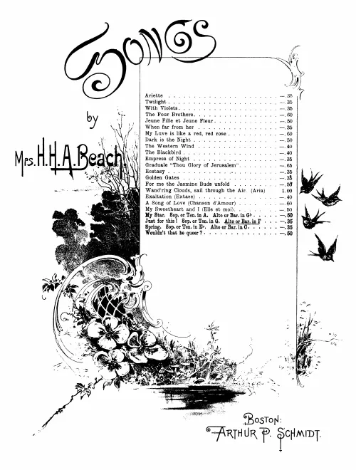 First page of 4 Songs