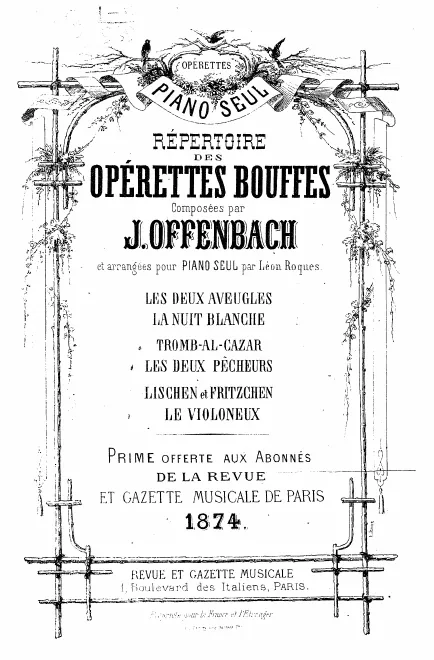 First page of Les deux aveugles