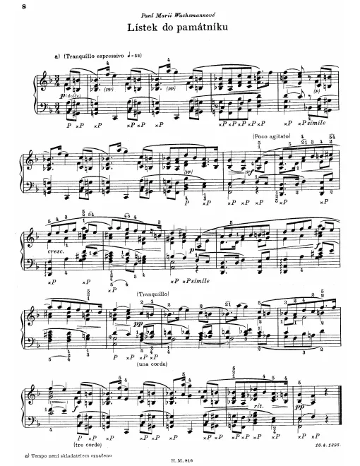 First page of Album Leaf in F Major