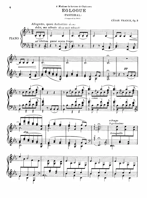 First page of Eglogue