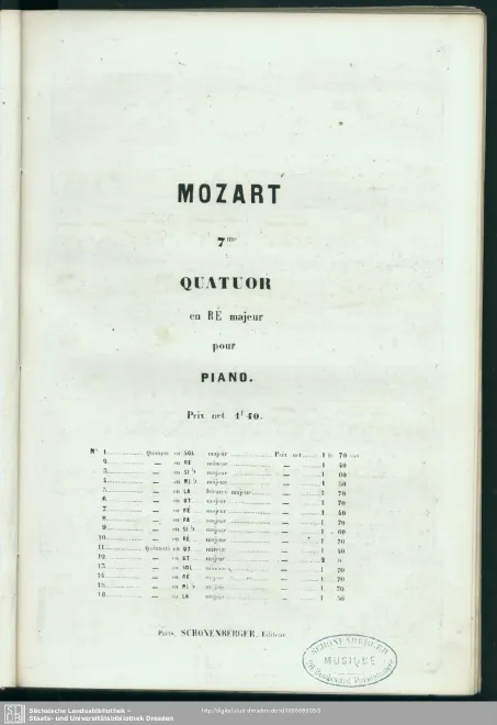 First page of String Quartet No.21