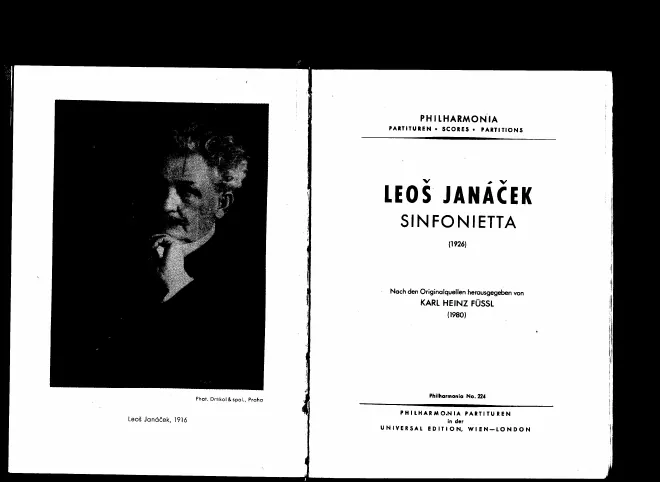 First page of Sinfonietta