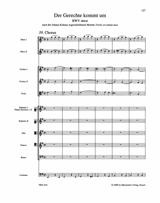 First page of Der Gerechte kömmt um