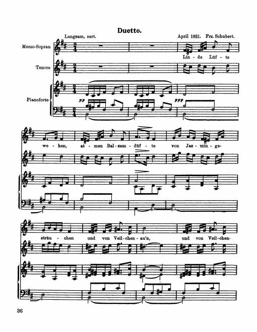 First page of Linde Weste wehen