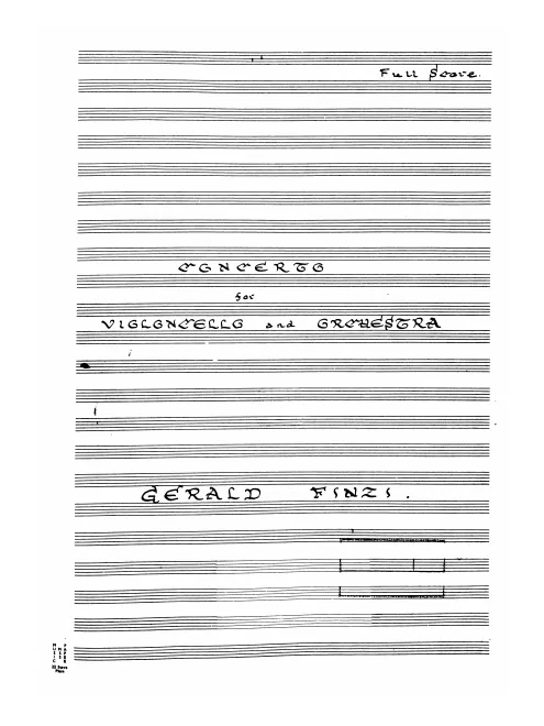 First page of Cello Concerto