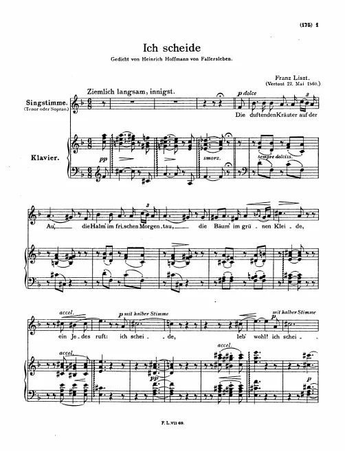 First page of Ich scheide
