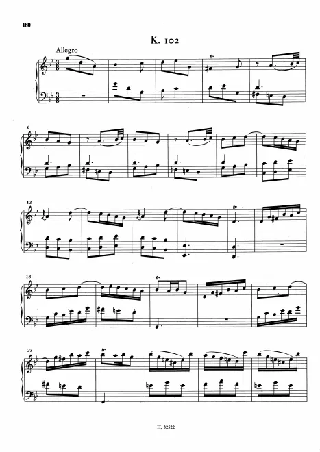 First page of Keyboard Sonata in G minor