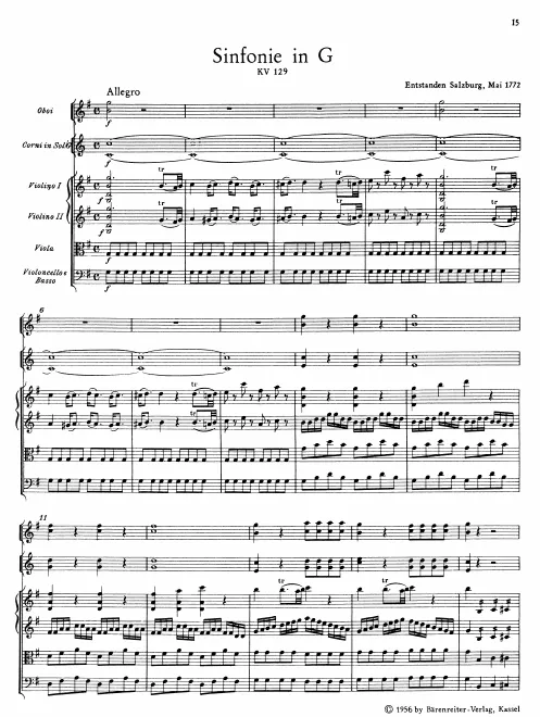 First page of Symphony No.17