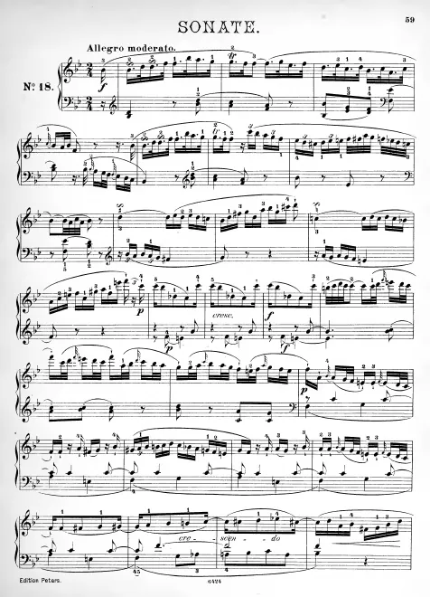 First page of Keyboard Sonata
