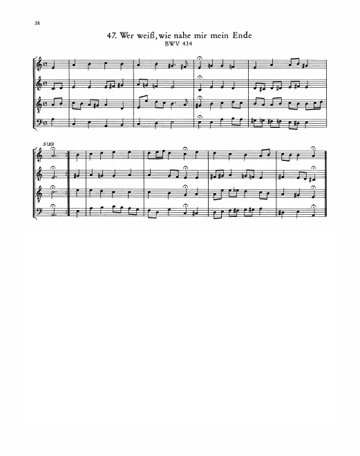 First page of Wer nur den lieben Gott läß walten