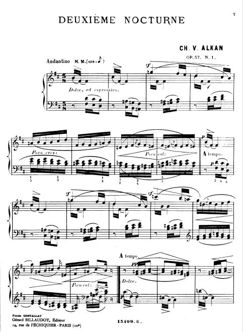 First page of 2 Nocturnes