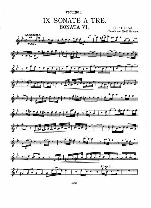First page of Sonata