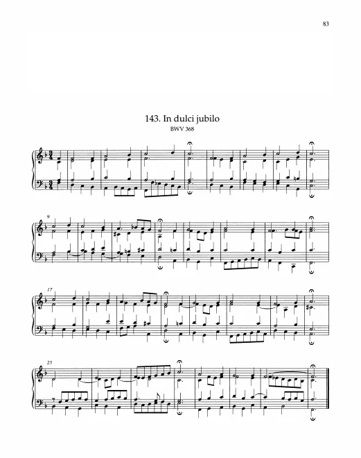 First page of In dulci jubilo