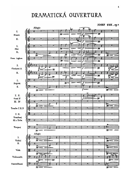 First page of Dramatic Overture