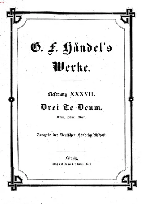 First page of Te Deum in A major