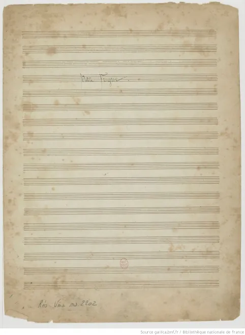 First page of Petite Fugue