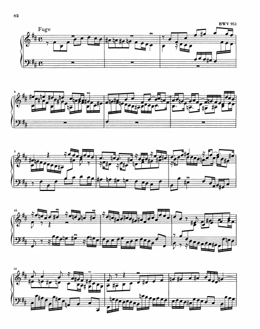 First page of Fugue