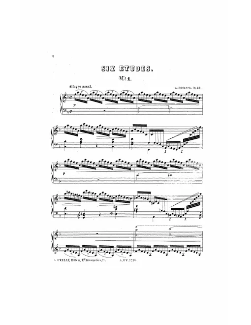 First page of 6 Etudes