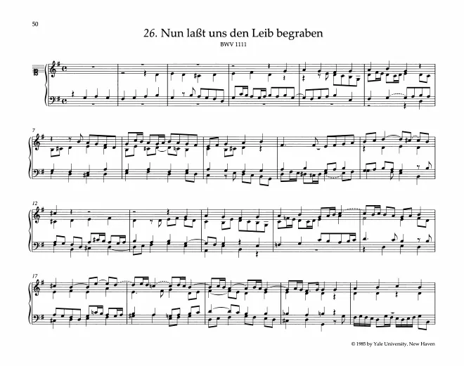 First page of Nun lasset uns den Leib begraben