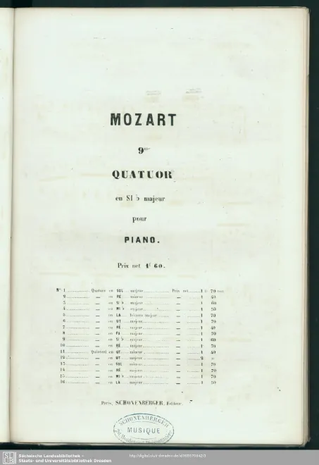 First page of String Quartet No.22