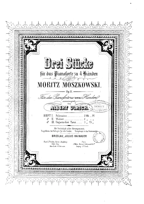 First page of 3 Stücke