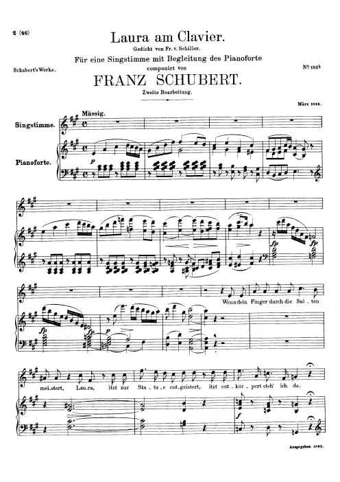 First page of Laura am Klavier, D.388