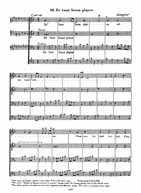 First page of De tous biens plaine