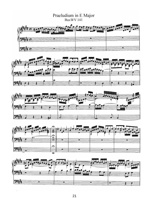 First page of Prelude in E major